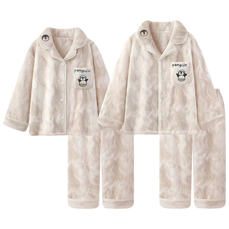 猫人睡衣女秋冬季加绒加厚