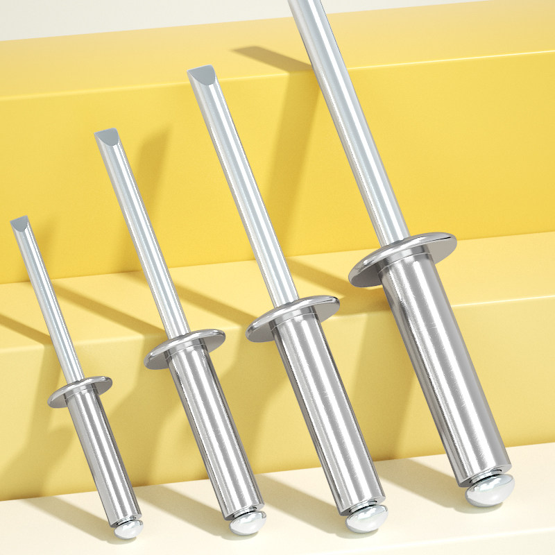 304不锈钢抽芯铆钉 抽心圆头拉钉开口型拉铆钉螺丝2.4/3.2/4/5mm