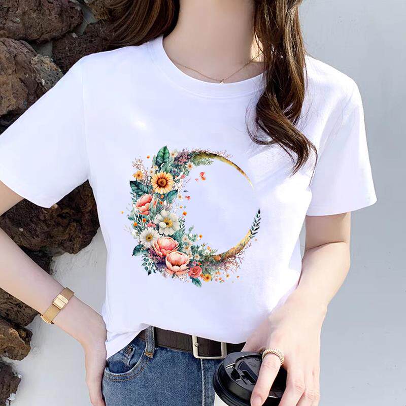 外穿女款韩版上衣打底衫网红爆款女通勤ins夏季印花短袖圆领T恤