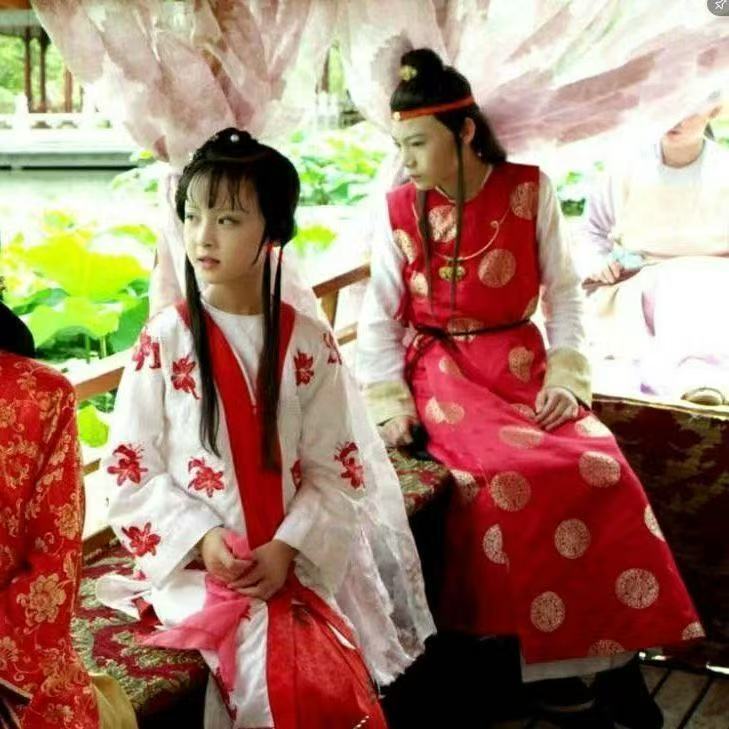 汉服红楼梦林黛玉小戏骨贾宝玉同款服装87儿童话剧古装演出服装