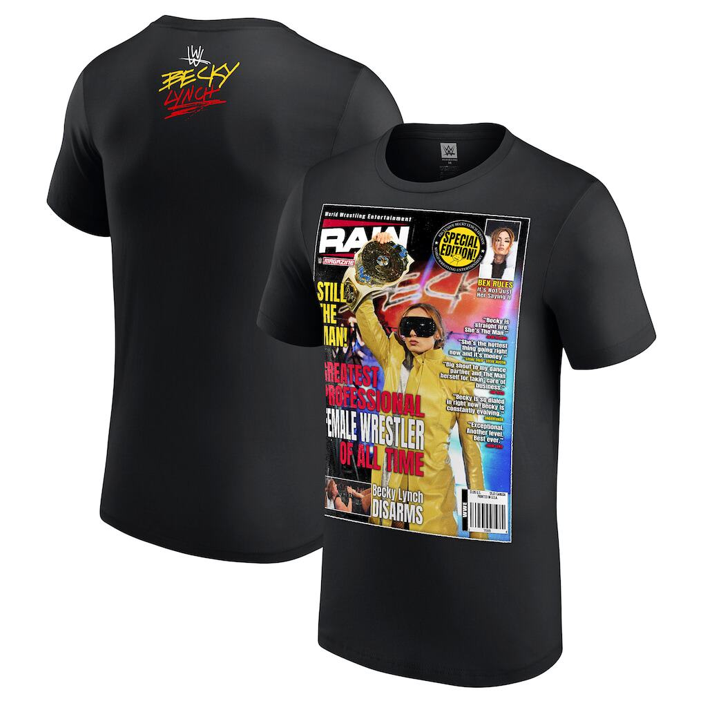 thumbnail for WWE Women's The Man Becky Lynch Wrestling T-shirts cotton loose short sleeves men and women
