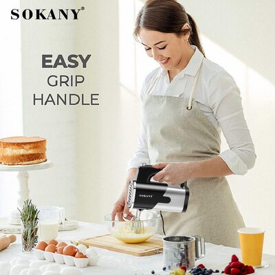 直销欧规跨境SOKANY6621电动打蛋器烘焙全自动手持搅拌器混装blen