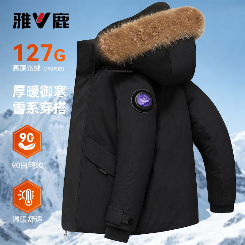 2026新款大毛领保暖防寒鸭绒上衣