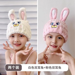 卡通可愛免吹速吸速干寶寶Z干發(fā)巾吸水 兒童干發(fā)帽女童2023新款