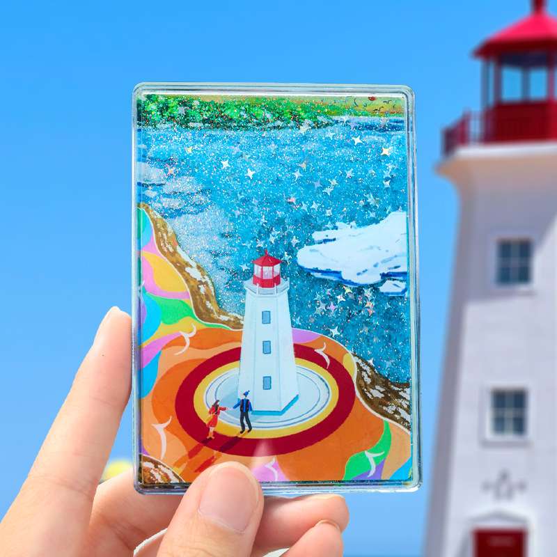 大连流沙冰箱贴星海广场金石滩磁贴跨海大桥星海湾大桥AR文创礼品