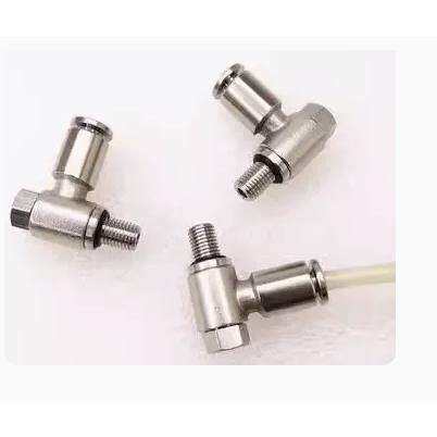 上银滑块油嘴直线导轨模组润滑油管接头M6x0.75润滑4mm快插旋转M4