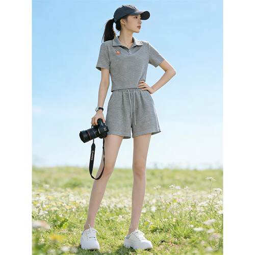 休闲运动套装女夏季2026