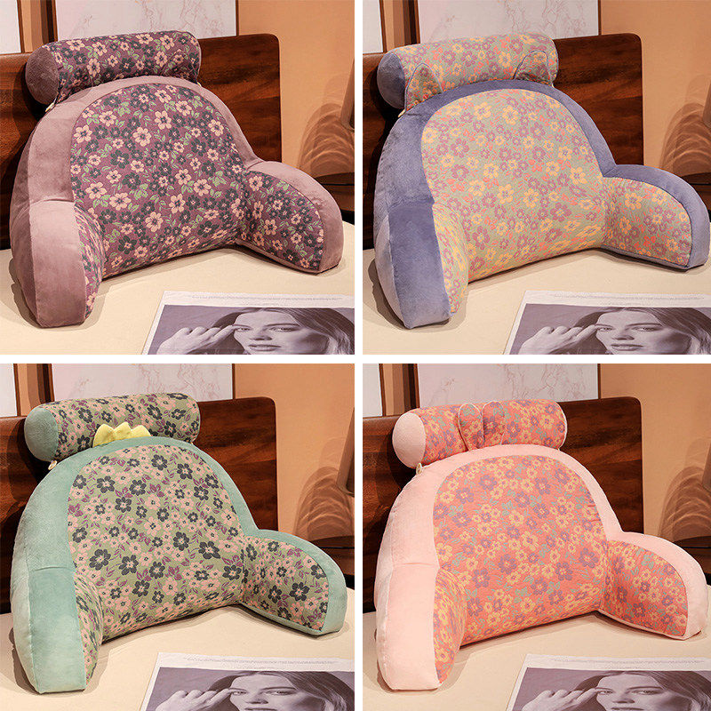 三层纱床头靠垫软包大靠背宿舍学生寝室床上护腰床靠枕抱枕可拆洗,居家布艺,床头靠垫,淘宝优惠券,粉丝福利购,淘宝优惠卷