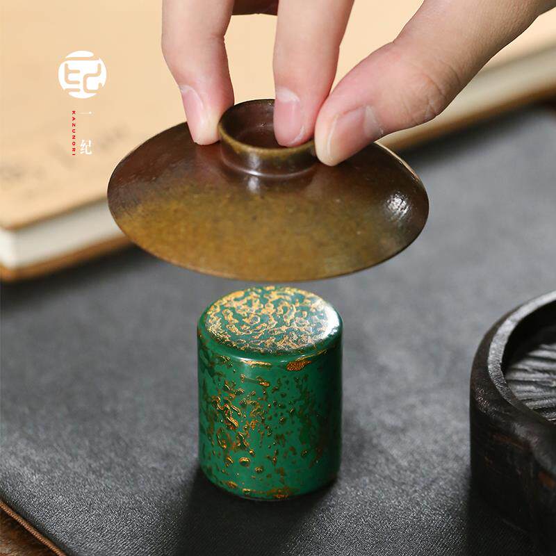 中式手工大漆工艺实心铜盖置紫砂壶盖碗铁壶盖托茶搁置盖子架茶配