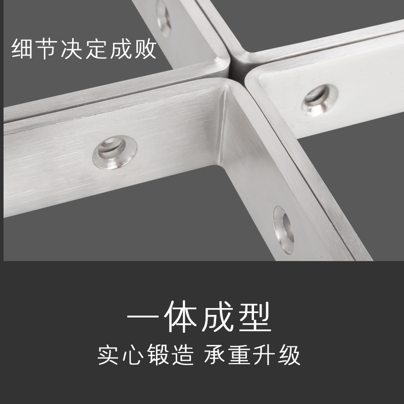 加厚实心不锈钢三角支架托架墙上书架壁挂置物搁板架隔板托支撑架