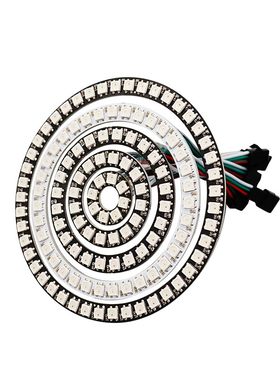LED幻彩5V光环内置IC汽车天使眼流水变色声控USB灯光圆圈装饰道具