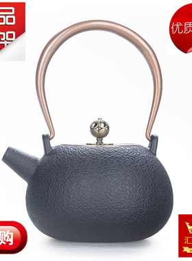 铸铁茶壶家用烧水壶家居饰品样板房新中式博古架茶室售楼处摆件壶