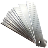 刀片美工刀美i工刀片大号18mm刀片工业用单面7节14节10盒100片装