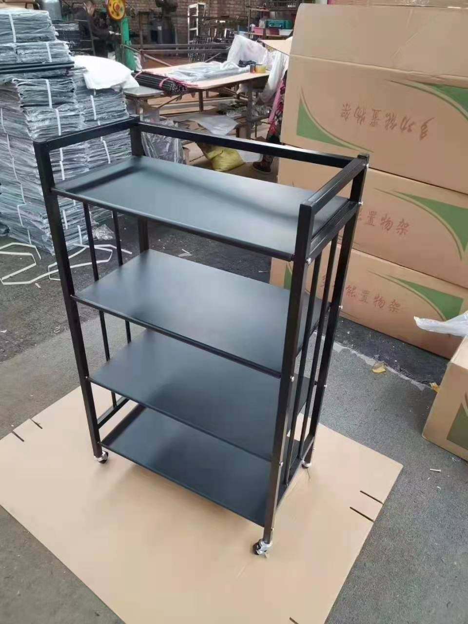 火锅店菜架子厨房置物架铁艺多层餐厅推车酒店烧烤串串蔬菜架商用