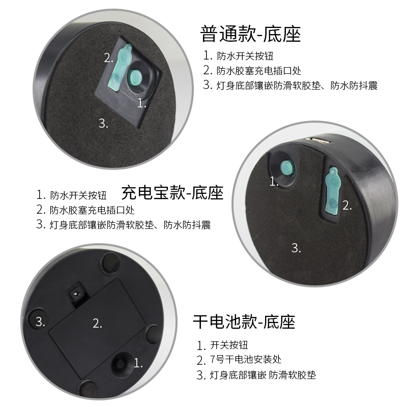 led充电酒吧台灯装饰灯ktv餐厅小夜灯烧烤号码灯桌灯清吧氛围灯