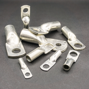 8紫铜船用铜线鼻子铜接头镀锡线耳加厚冷压接线端子6平方 JG6