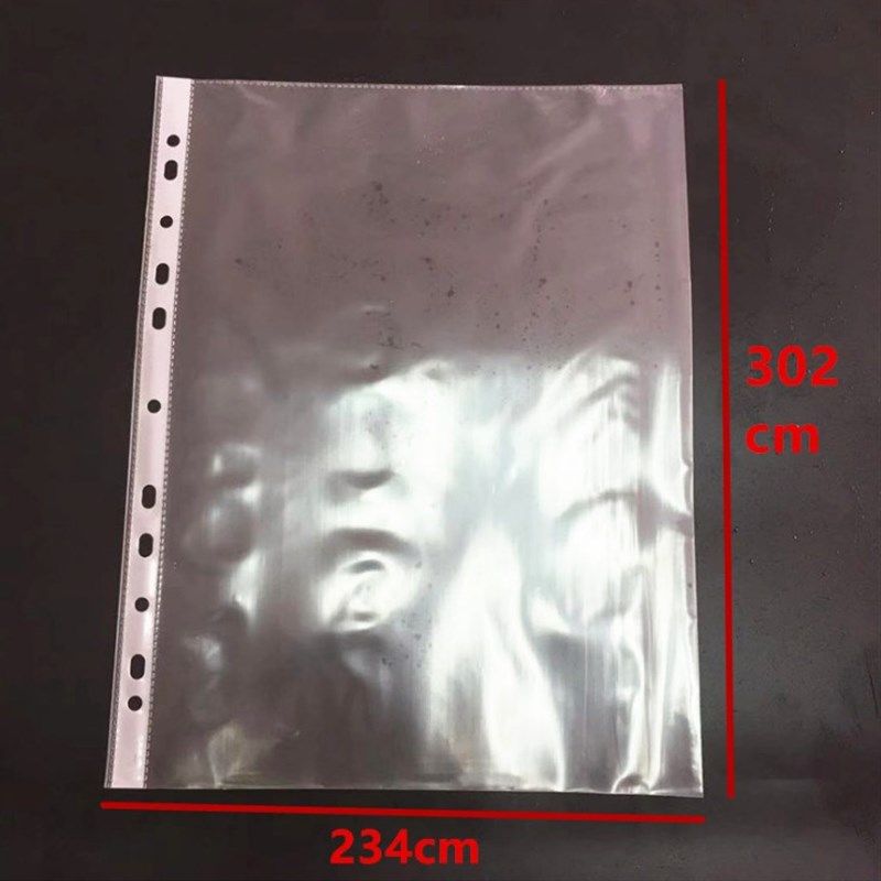 创和兴透明11孔文件保护袋 活页袋 A4保护膜 厚薄款胶带10装包邮