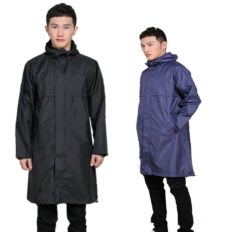 雨衣男夏季外套徒步长款全身大码防水风衣式超薄透气雨披女士时尚