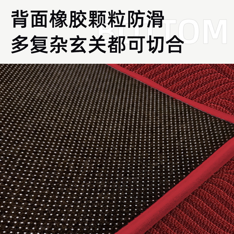 高级感入户门地垫门口进门家用红色喜庆耐脏加厚地毯门垫入门脚垫