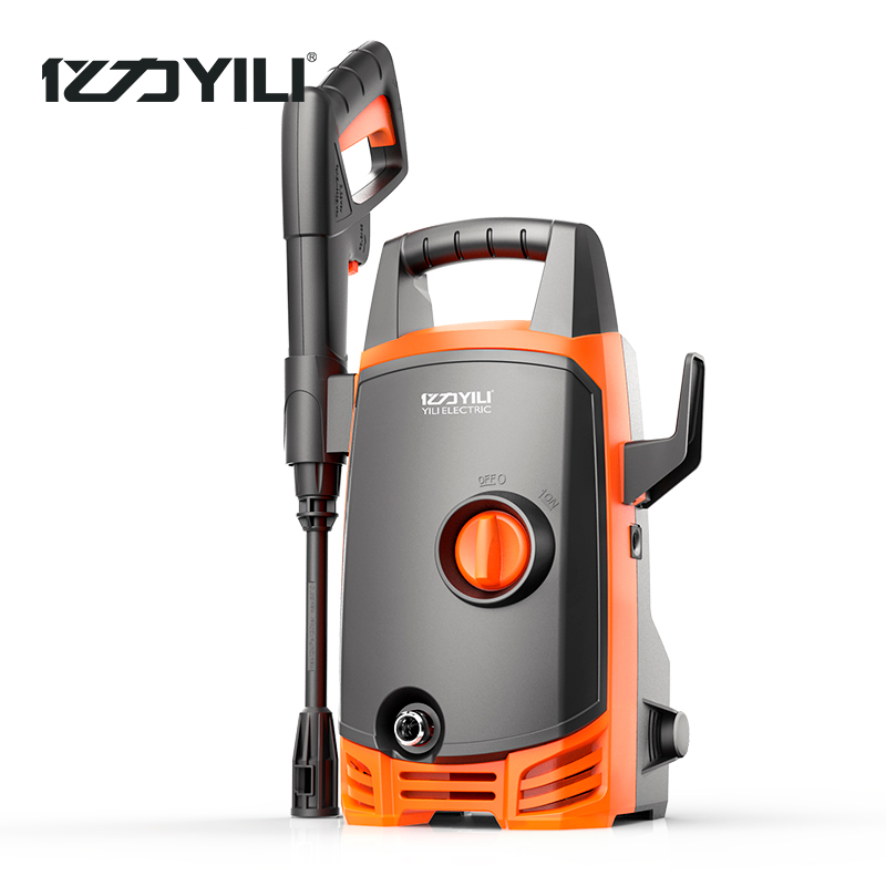 亿力4430手提式立式家用高压洗车机自吸式洗车器便携式泡沫清洗机