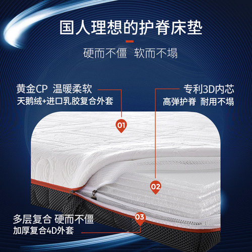 3d床垫4D5d冬夏两用可水洗1.8米1.5m可拆洗透气席梦思薄加厚定做