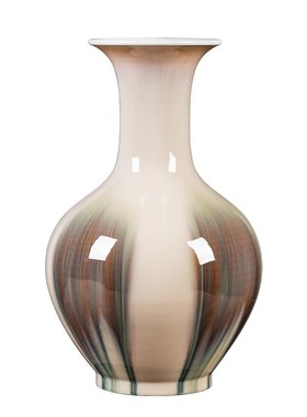 威弗列德景德镇陶瓷装饰品新中式玄关餐桌插花干花禅意花瓶摆件