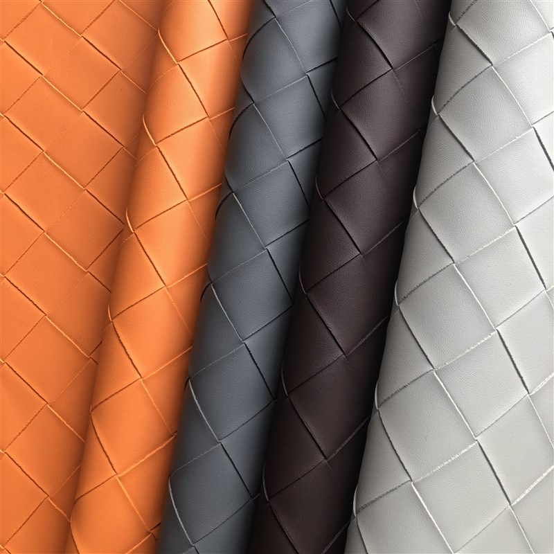 复古加厚宽大斜编织纹7环保皮革皮料沙发座椅装饰背景墙硬包手工