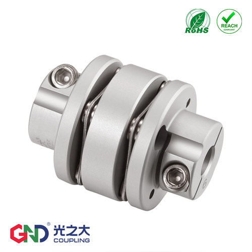DEN11铝联轴器GLT法兰式双膜片大扭矩步进伺服电机高精度连轴器