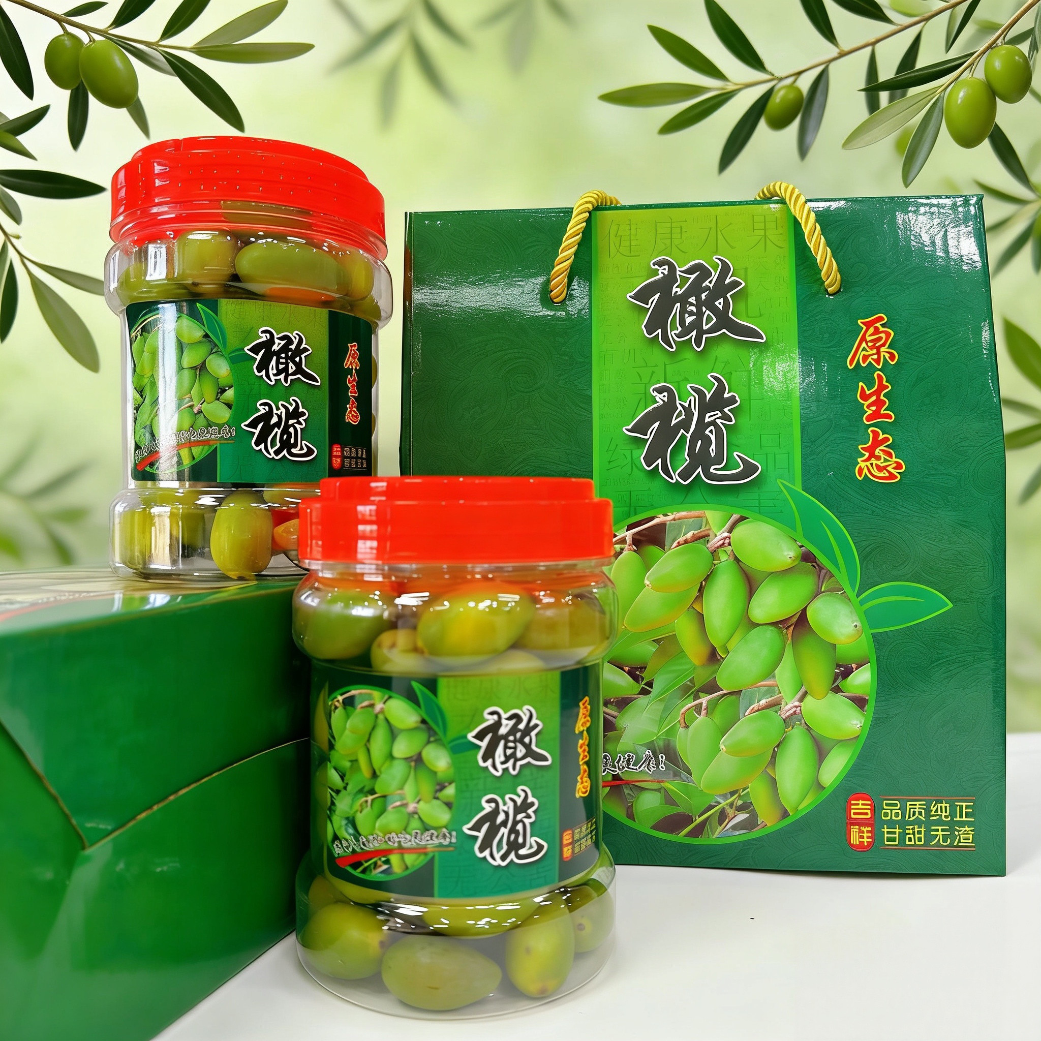 新鲜现摘正宗潮汕二号橄榄马蹄酥脆青橄榄青枣酥脆回甘无渣包邮