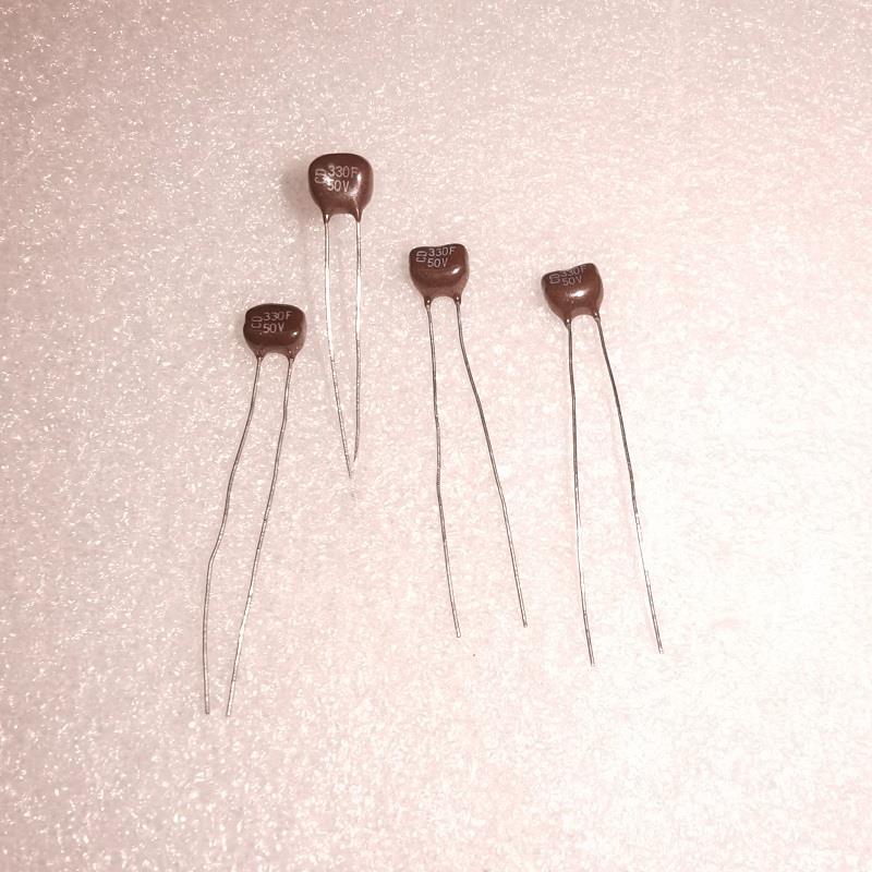 CDM CD 50V330F 330P 1% 精密 云母电容 脚距3MM小体积安装方便