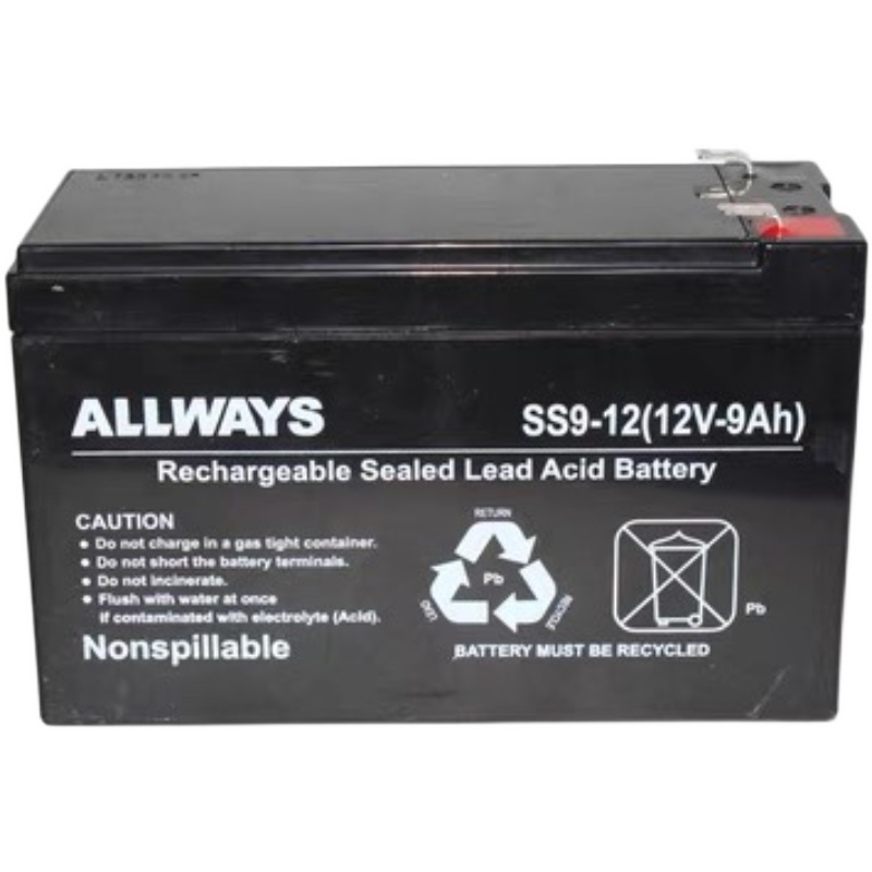ALLWAYS蓄电池SS9-12免维护12V-9AH工业机房 直流屏UPS/EPS不间断