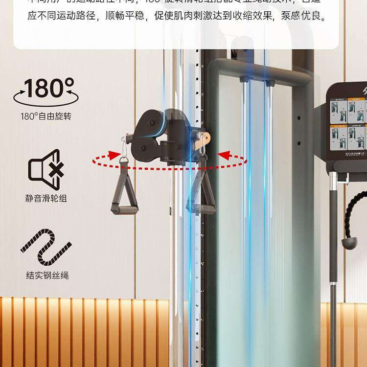 舒华SH-G698小飞鸟龙门架 家用单人深蹲架力量训练器健身器材