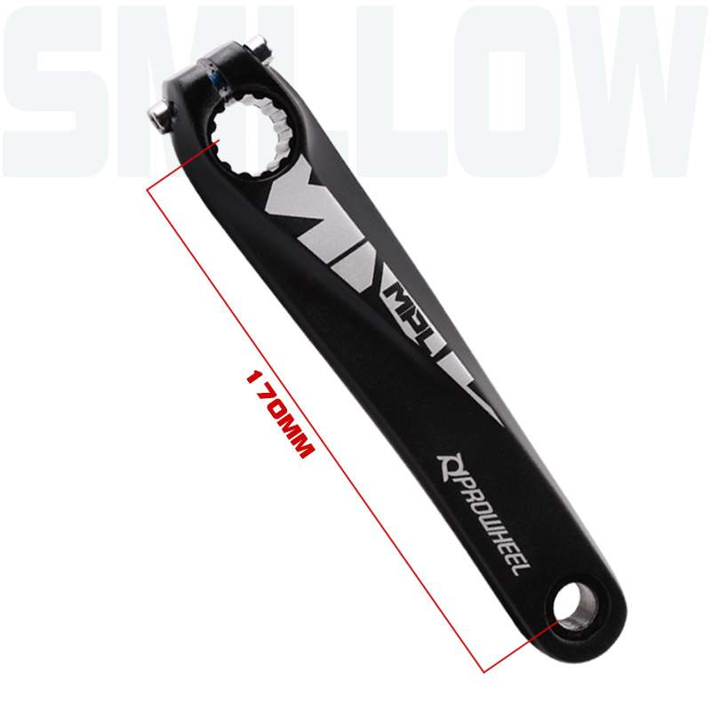 浩盟山地车中空一体曲柄PROWHEEL改装单盘 三盘左右曲柄 牙盘中轴