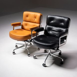 营造空间真皮电脑座椅学习办公家用卧室久坐舒适升降可旋转罗宾椅