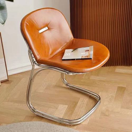 营造空间真皮中古风休闲椅