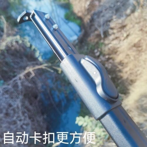 特厚飞鲨杆航空铝材伸缩杆25MM孔距猫头鹰新款抄网杆长杆