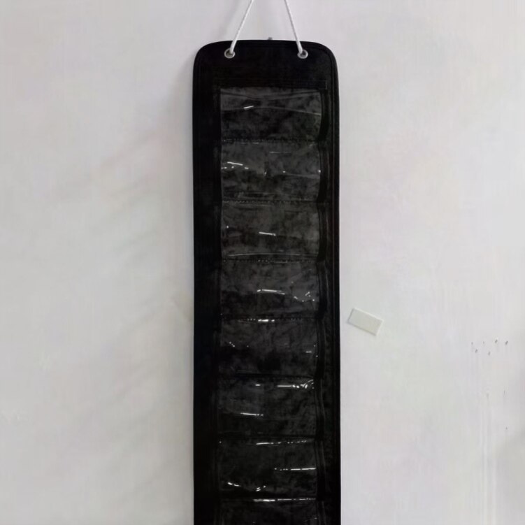 眼镜收纳袋包多格防尘壁挂上墙床头门后近视太阳镜墨支架镜放置袋图片