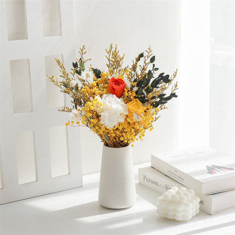 干花花束真风干天然diy材料玫瑰网红轻奢高档客厅摆设装饰摆件ins