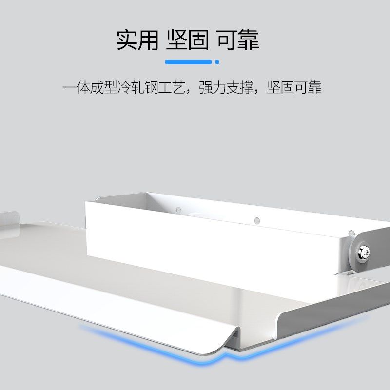 工业自动化设备鼠标键盘支架可折叠带收纳盒键盘壁挂托架鼠标托板
