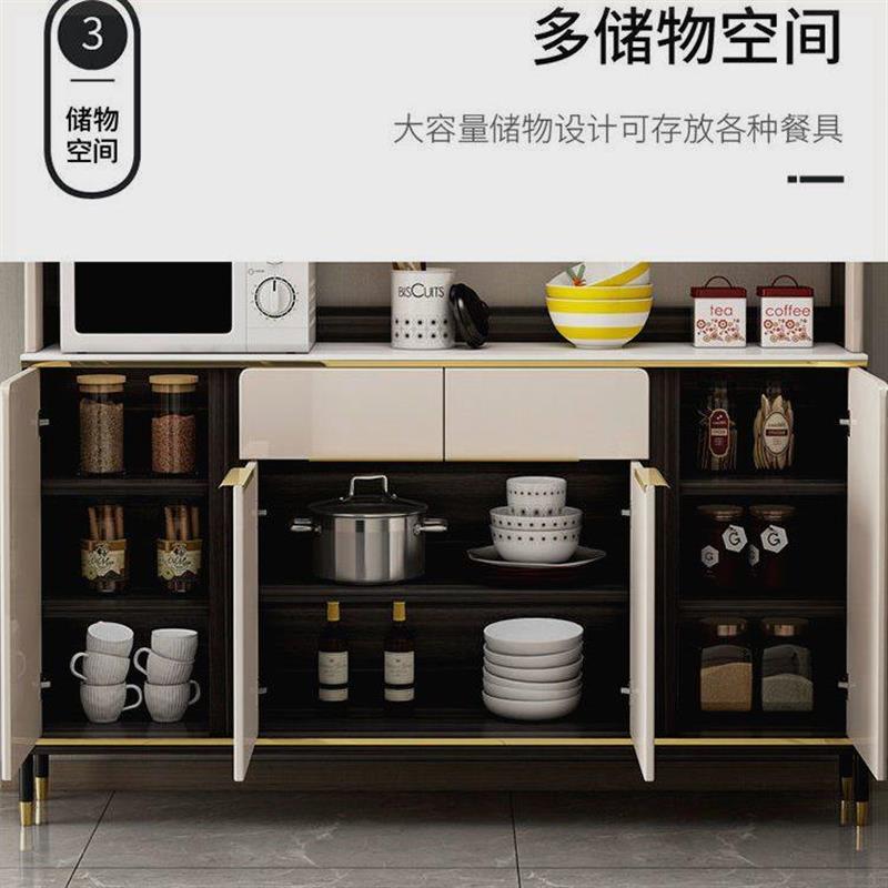 轻奢岩板玄关柜现代简约边柜超薄餐边柜客厅厨房碗柜储物置物柜子