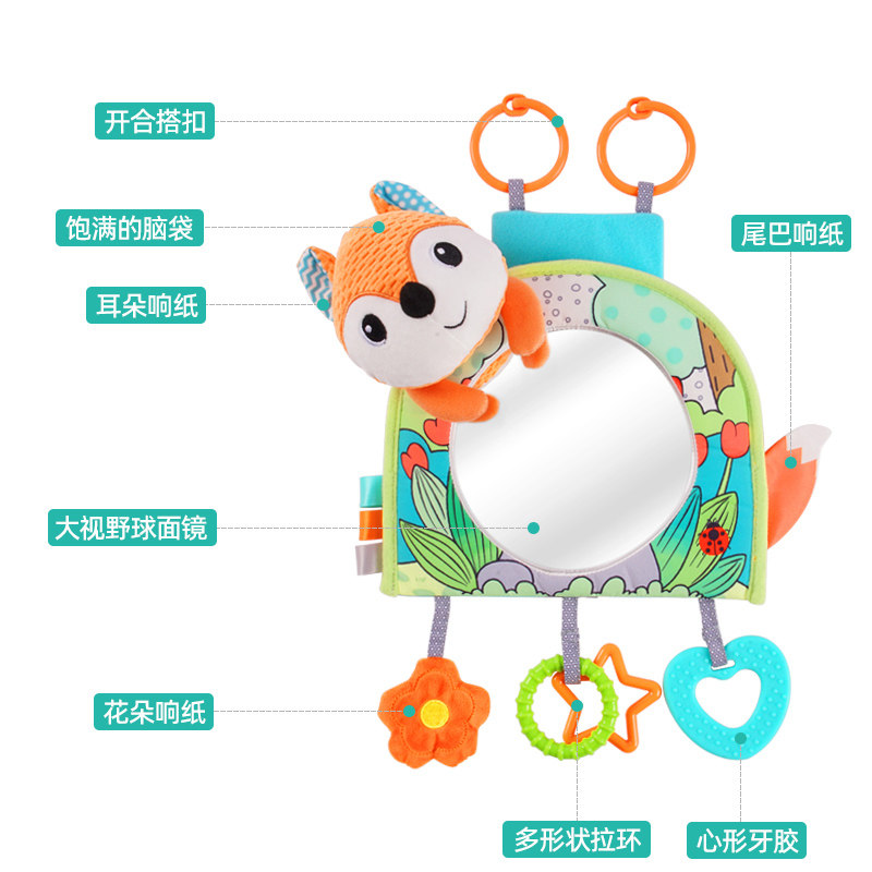 车载安全座椅观察镜宝宝车内反光镜婴儿提篮车镜子儿童汽车后视镜