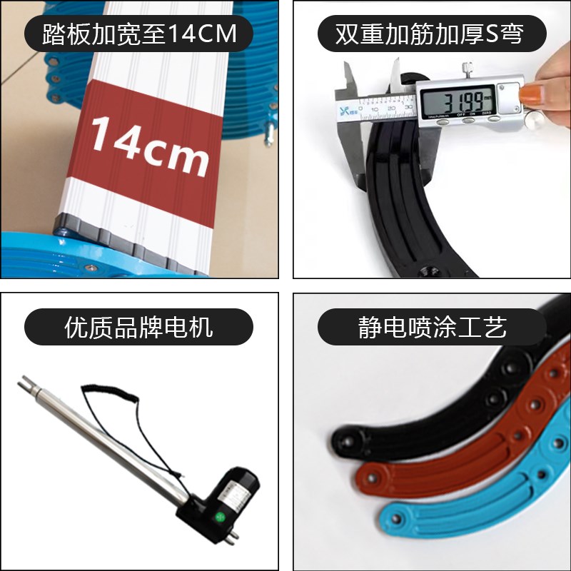 阁楼伸缩楼梯家用室内升降折叠拉伸隐藏复式别墅定制隐形梯子手动