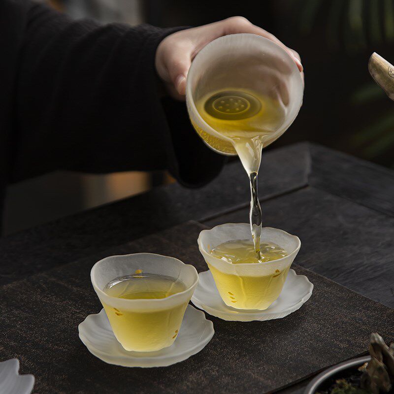 冰冻烧玻璃茶具套装2026新款家用琉璃轻奢高档功夫茶杯泡茶办公室图片