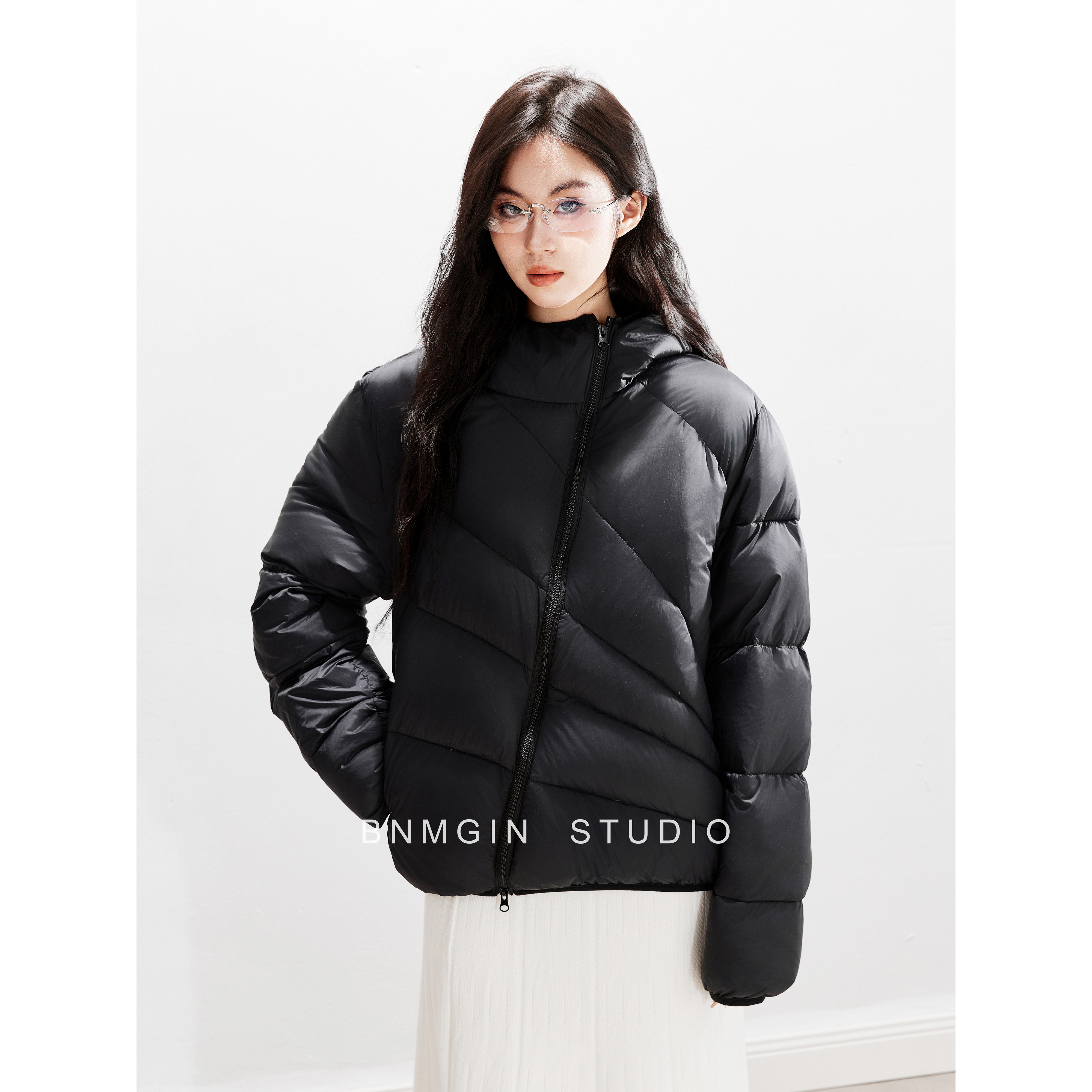 BNMGIN韩系简约穿搭冬款羽绒服