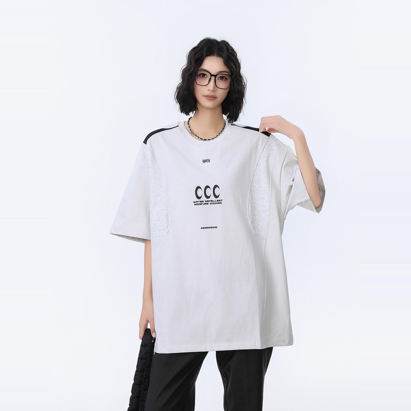 小众解构短袖T恤男女夏季新款