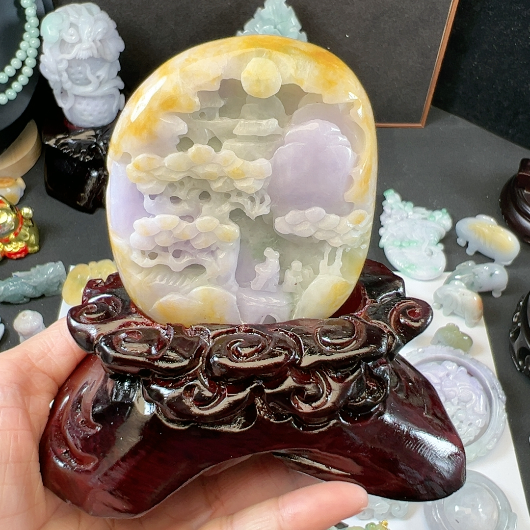 特色摆件送底座送礼盒