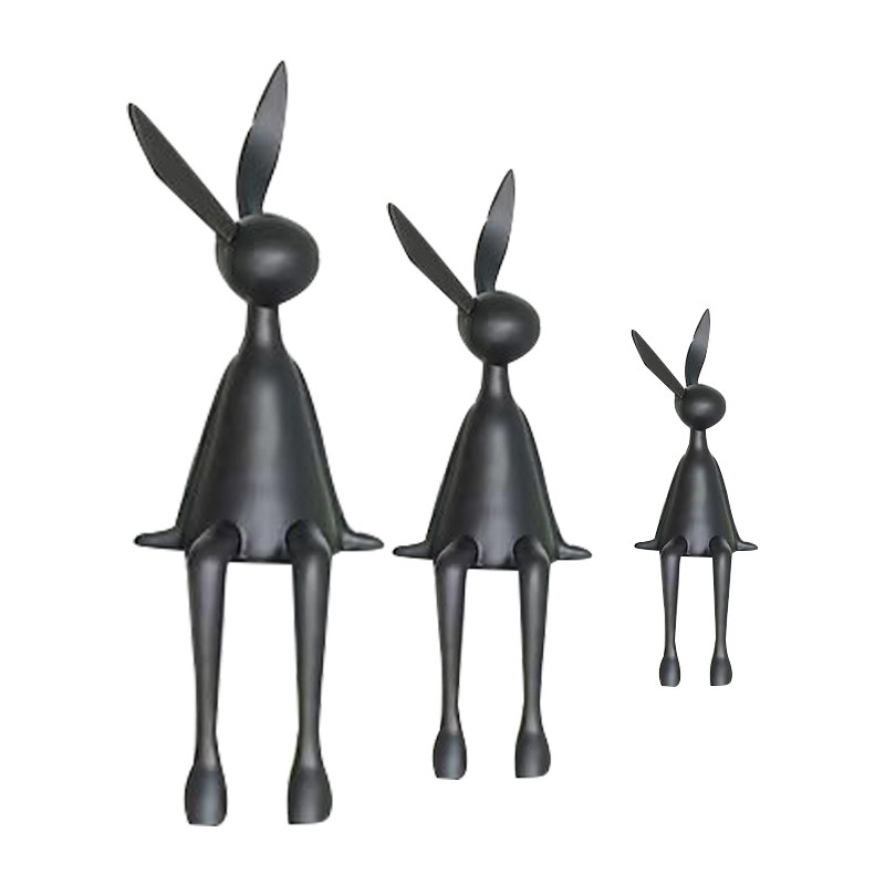 现代轻奢大白坐姿兔子雕塑摆件玄关样板房客厅电视柜酒Y柜壁柜饰,家居饰品,桌面摆件,淘宝优惠券,粉丝福利购,淘宝优惠卷