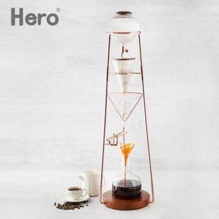 MAX冰滴壶冷萃咖啡壶家用玻璃冰酿壶手冲滴漏式 hero鼎元 咖啡机