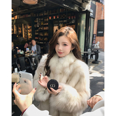 新款 2025秋冬芬兰高档整皮狐狸毛皮草外套女冬季 真毛毛大衣B2205