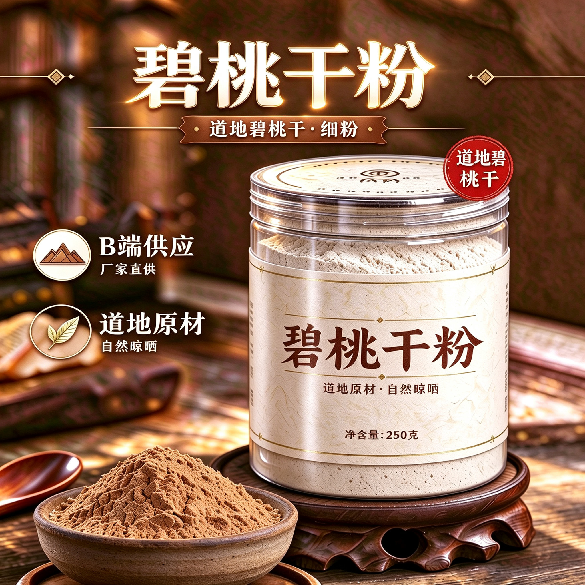 碧桃干粉现磨50克瘪桃干桃奴阴桃干店铺